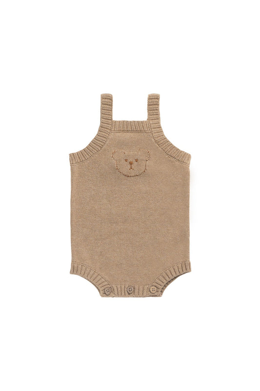 Ethan Playsuit - Toffee Marle