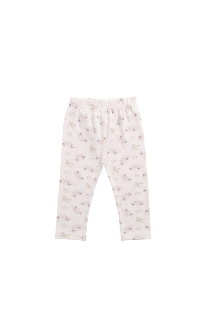 Organic Cotton Everyday Legging - Sweet Pea Floral