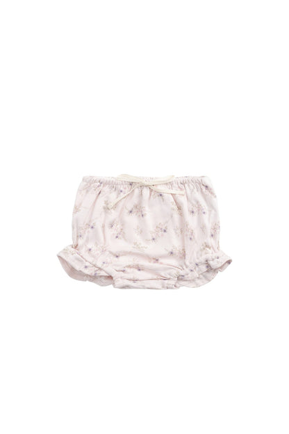 Organic Cotton Frill Bloomer - Sweet Pea Floral