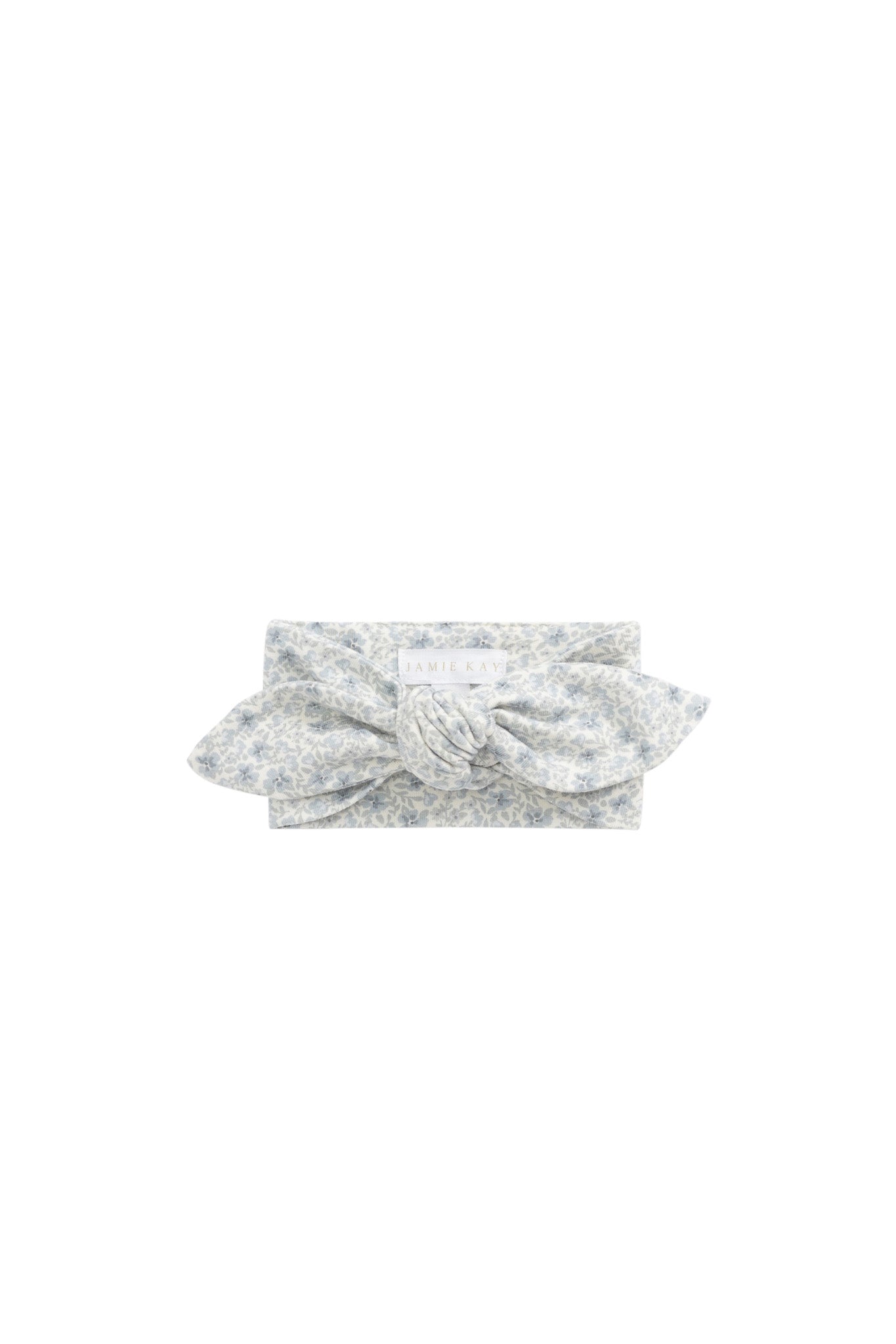 Organic Cotton Headband - Claudette Pearl Blue