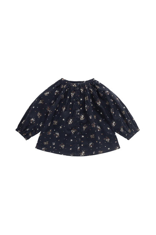 Organic Cotton Heather Blouse - Bouquet De Fleur