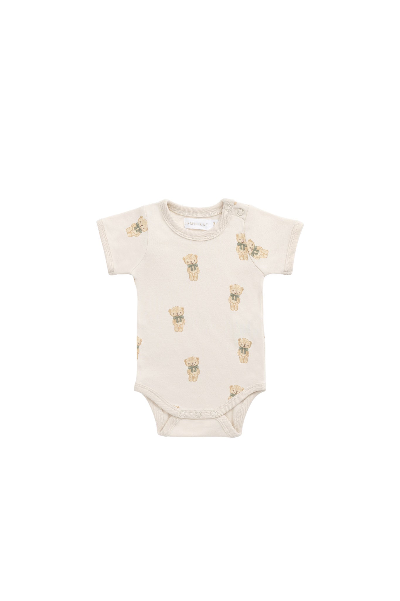 Organic Cotton Hudson Short Sleeve Bodysuit - Little Ted