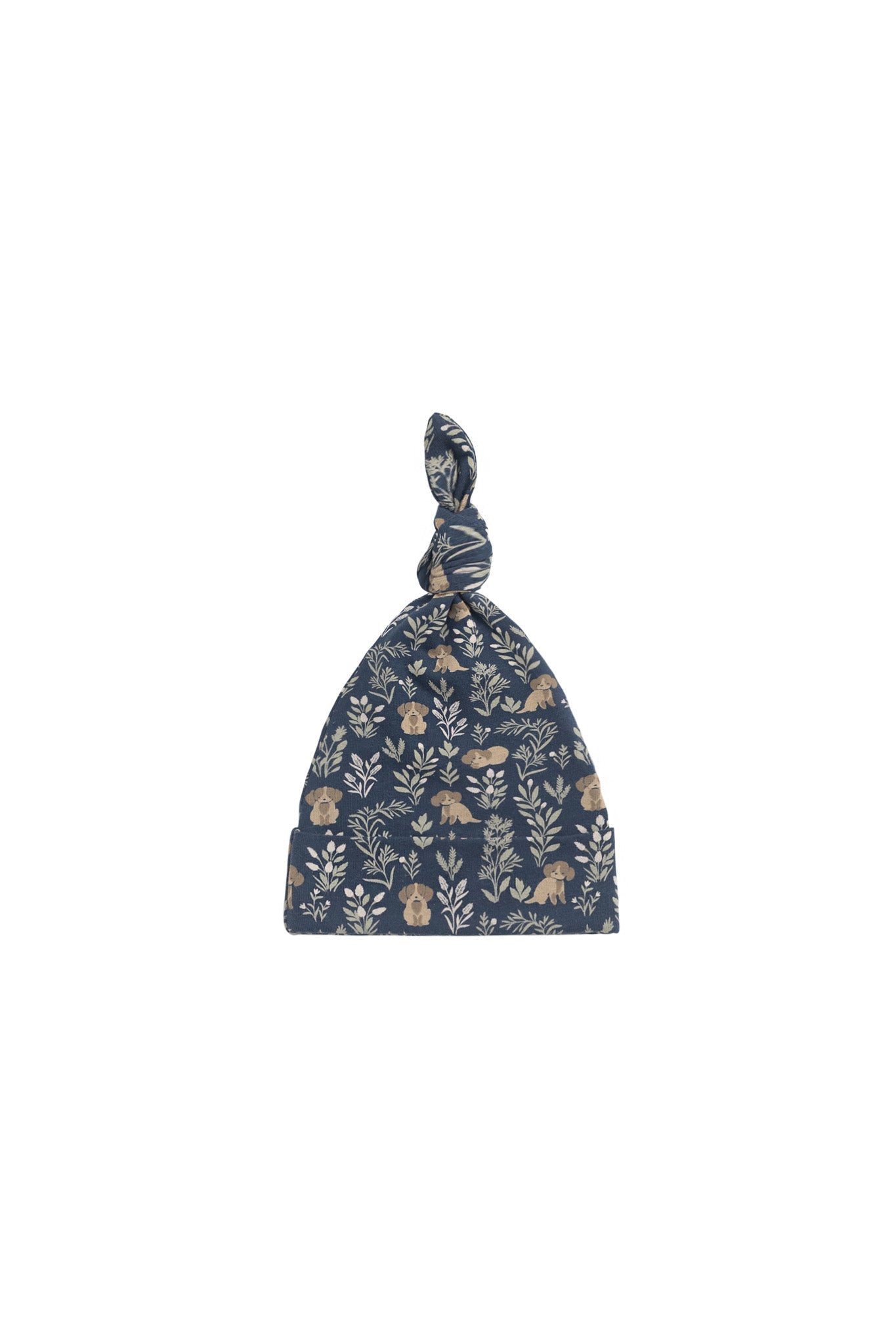 Organic Cotton Knot Beanie - Charlies Backyard Navy