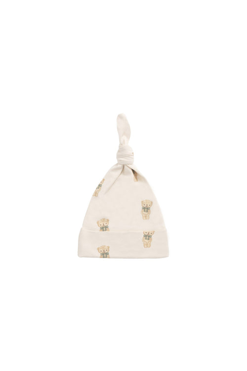 Organic Cotton Knot Beanie - Little Ted