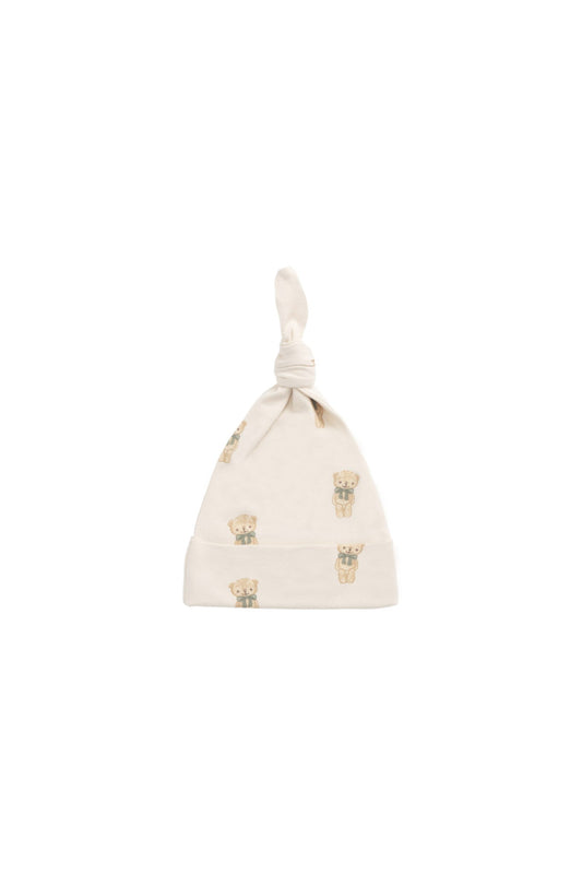 Organic Cotton Knot Beanie - Little Ted