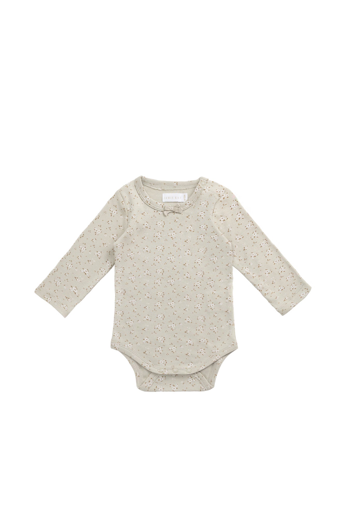 Organic Cotton Long Sleeve Bodysuit - Lulu Honeydew