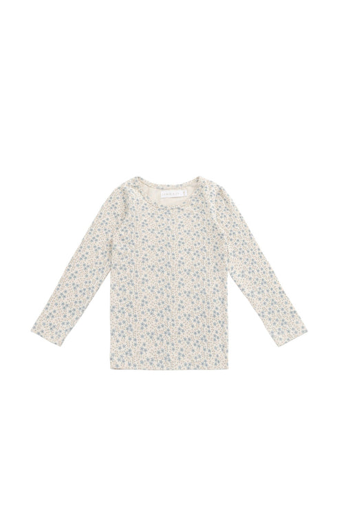 Organic Cotton Long Sleeve Top - Adnola Floral