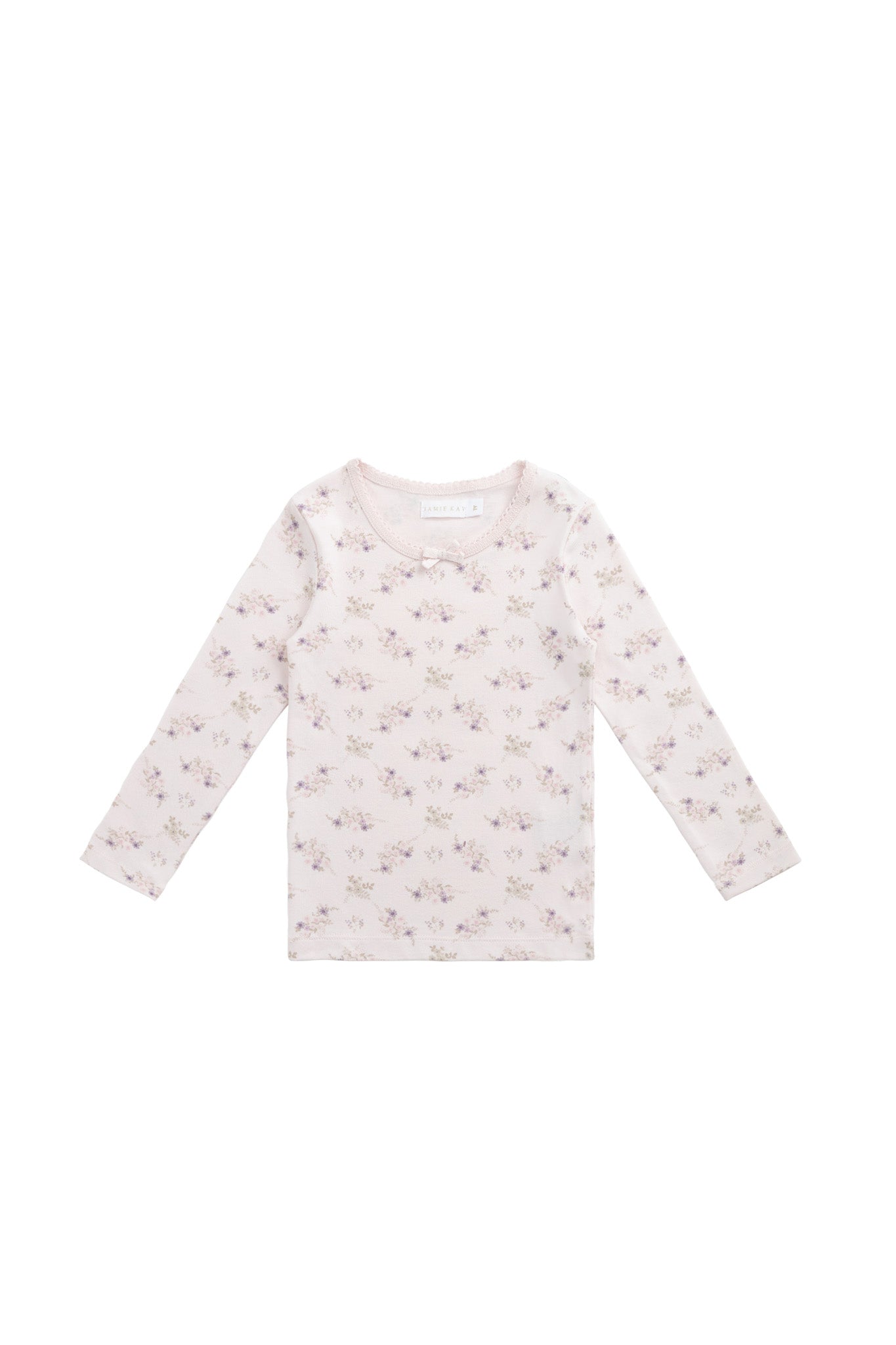 Organic Cotton Long Sleeve Top - Sweet Pea Floral
