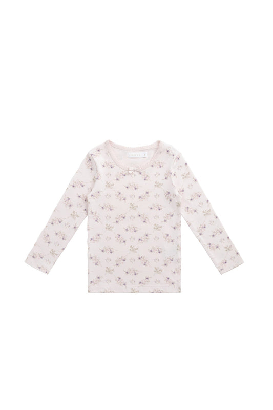 Organic Cotton Long Sleeve Top - Sweet Pea Floral