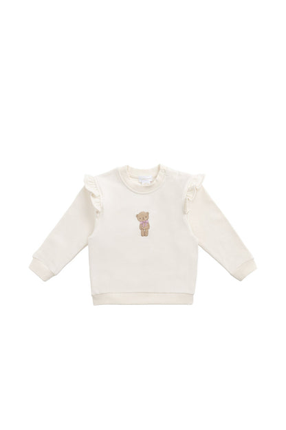 Organic Cotton Maple Sweatshirt - Cloud Little Georgie