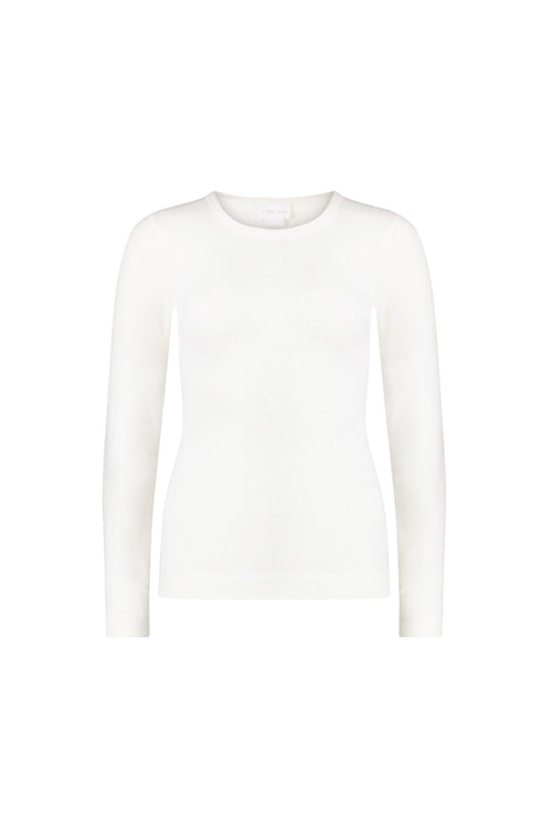 Organic Cotton Modal Womens Grace Long Sleeve Top - Plaster