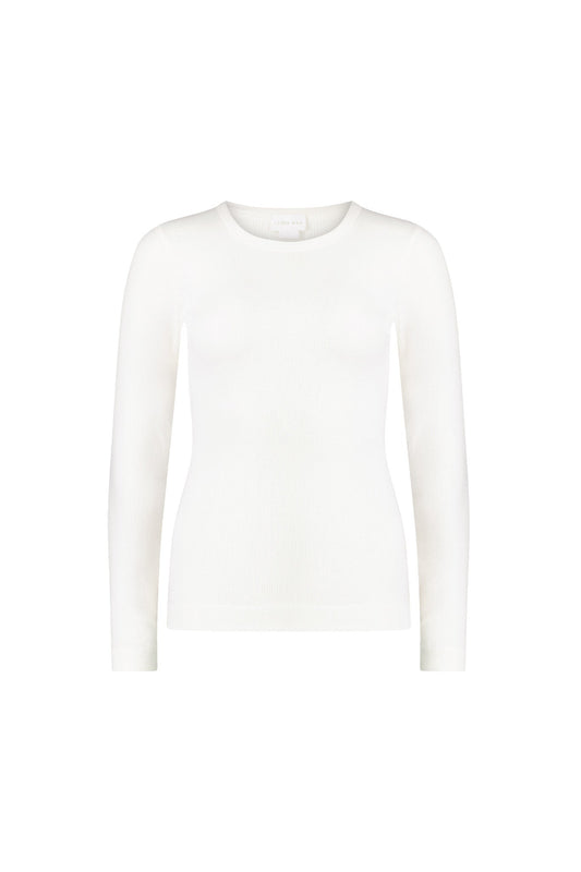 Organic Cotton Modal Womens Grace Long Sleeve Top - Plaster