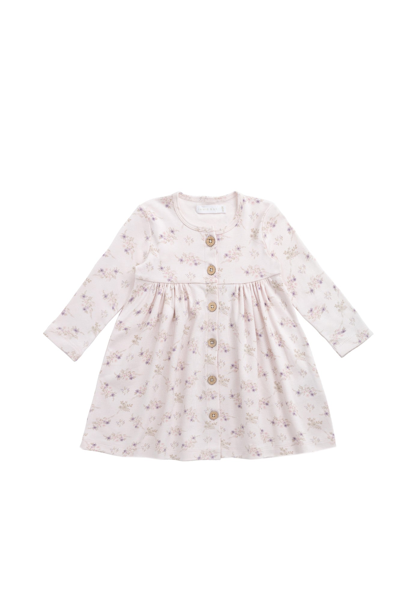 Organic Cotton Poppy Dress - Sweet Pea Floral