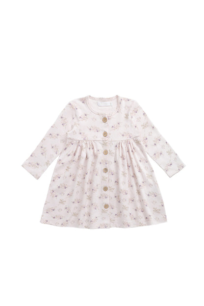 Organic Cotton Poppy Dress - Sweet Pea Floral
