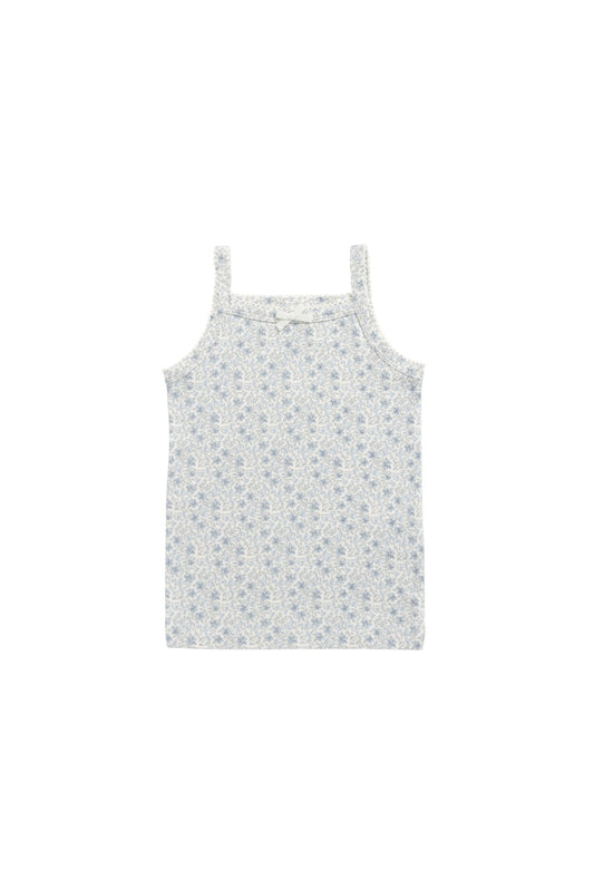 Organic Cotton Singlet - Claudette Pearl Blue