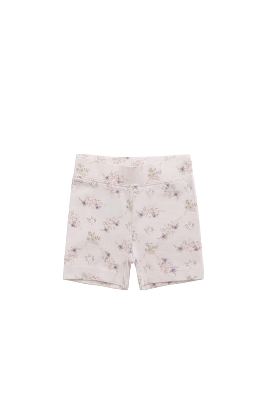Organic Cotton Everyday Bike Short - Sweet Pea Floral