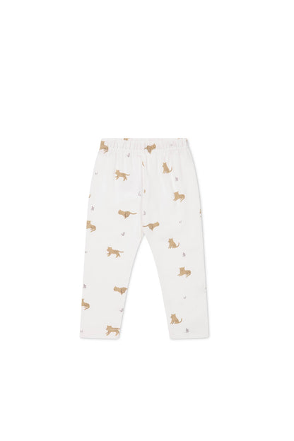 Organic Cotton Everyday Legging - Lenny Leopard Cloud