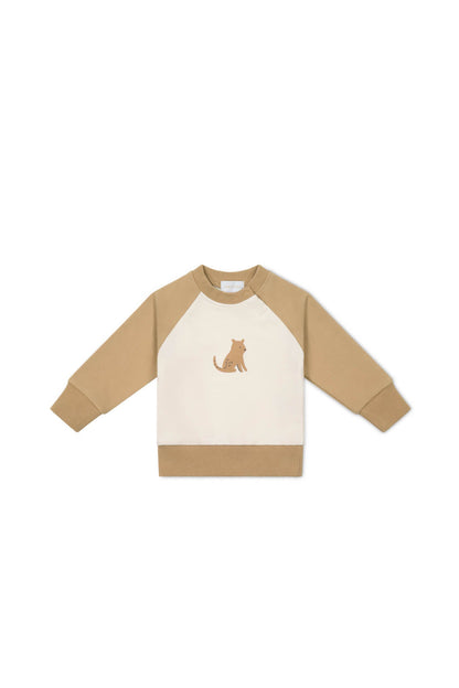 Organic Cotton Tao Sweatshirt - Bronzed Leopard