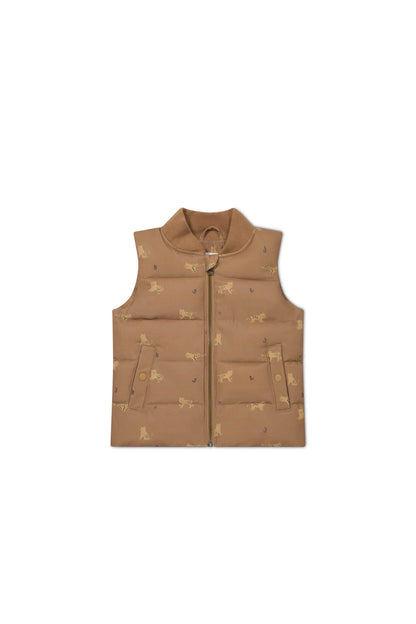 Taylor Vest - Lenny Leopard Hot Chocolate