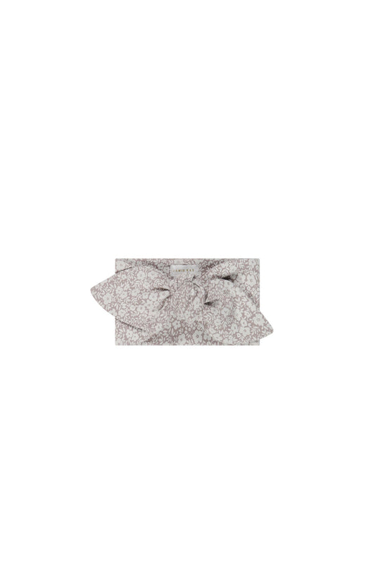 Organic Cotton Headband - Greta Floral Bark