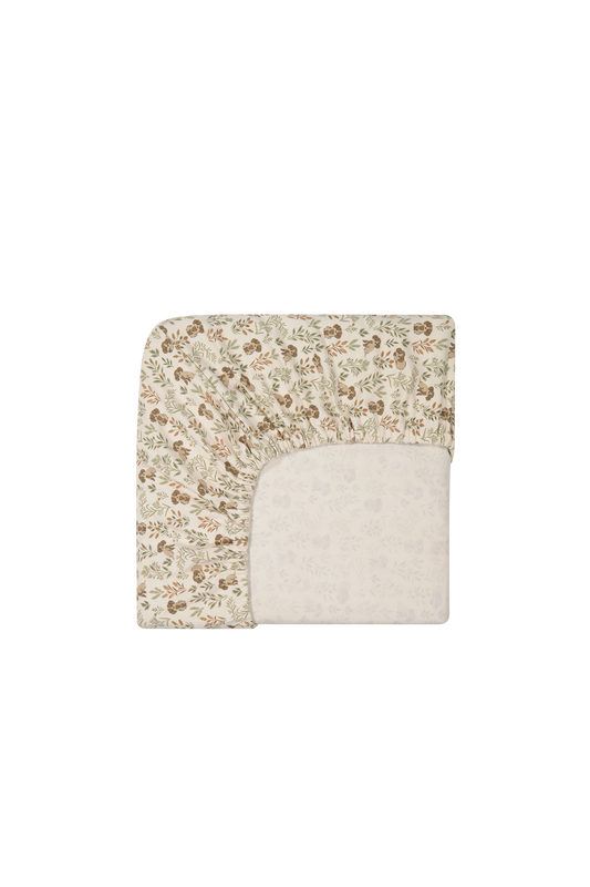 Organic Cotton Cot Sheet - Charlies Backyard
