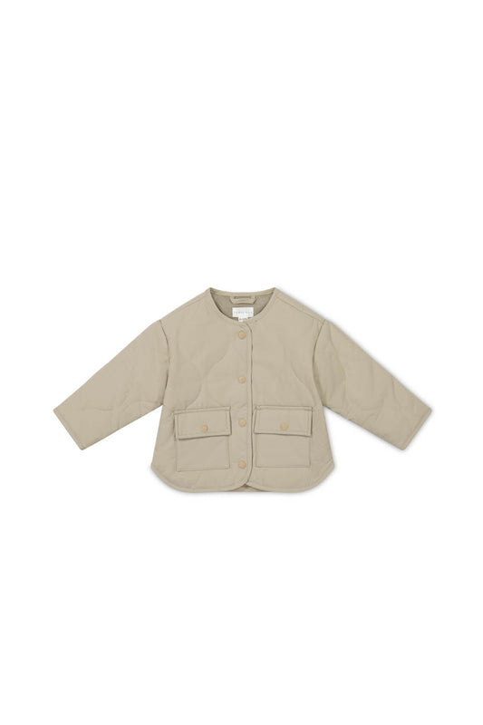 Arie Puffer Jacket - Vintage Taupe