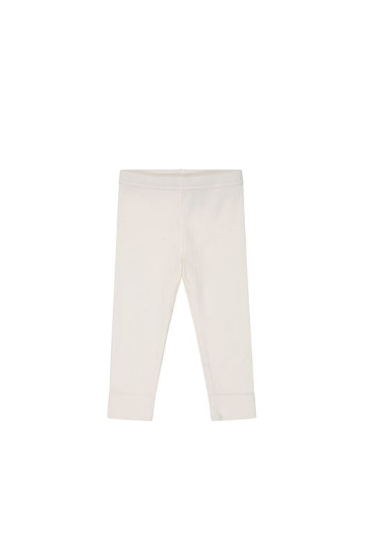 Organic Cotton Modal Everyday Legging - Milk