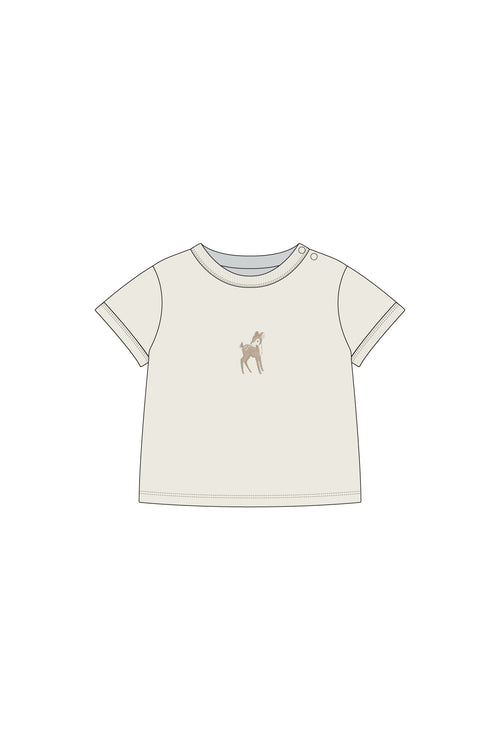 Pima Cotton Eddie T-Shirt - Fable Deer Cloud
