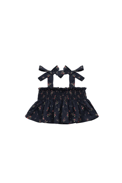 Organic Cotton Odette Top - Bianca Noir