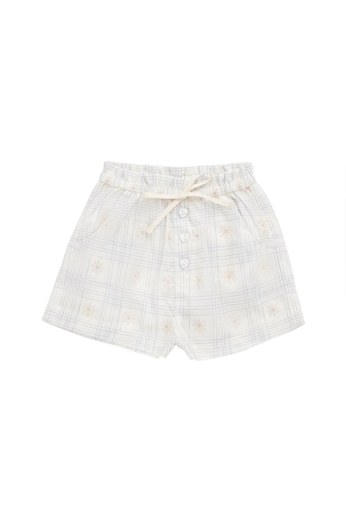 Organic Cotton Neve Short - Marguerite Egret