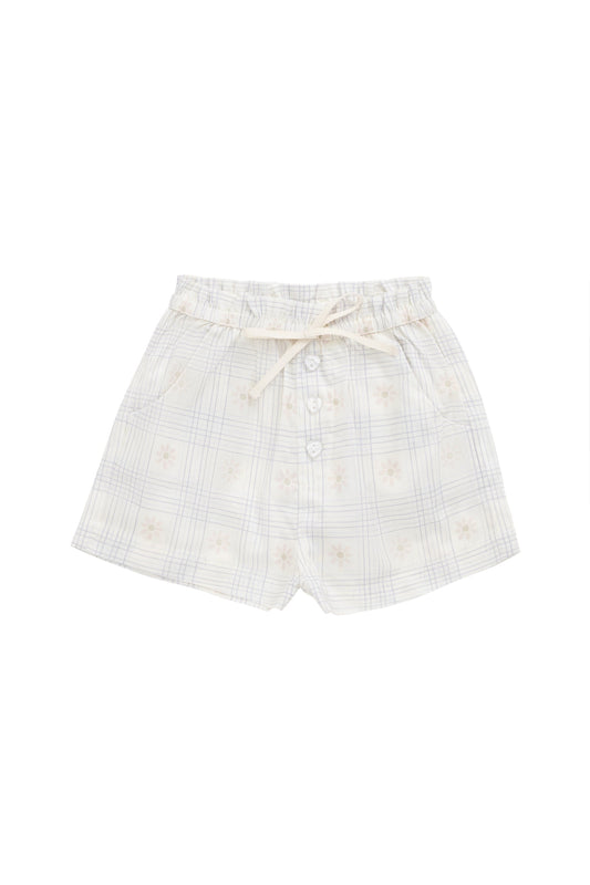 Organic Cotton Neve Short - Marguerite Egret