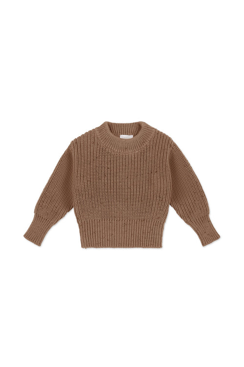 Leon Knit Jumper - Tiger Fleck