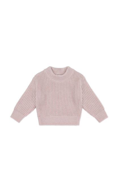 Morgan Jumper - Hushed Pink Marle