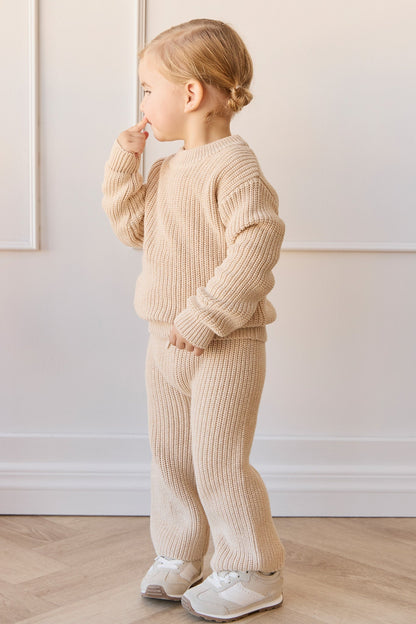Morgan Pant - Oatmeal Marle
