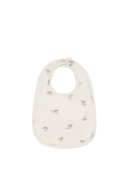 Organic Cotton Bib - Sasha Puppy Tofu