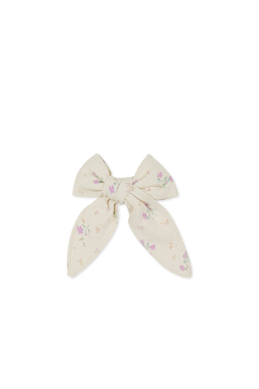 Organic Cotton Bow - Thelma Orchid