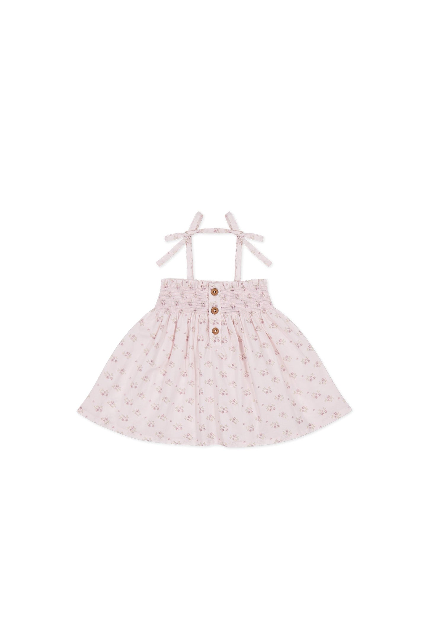 Organic Cotton Ellie Top - Rose Floral Pink