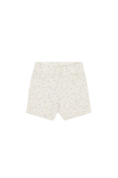 Organic Cotton Everyday Bike Short - Elodie Whisper White