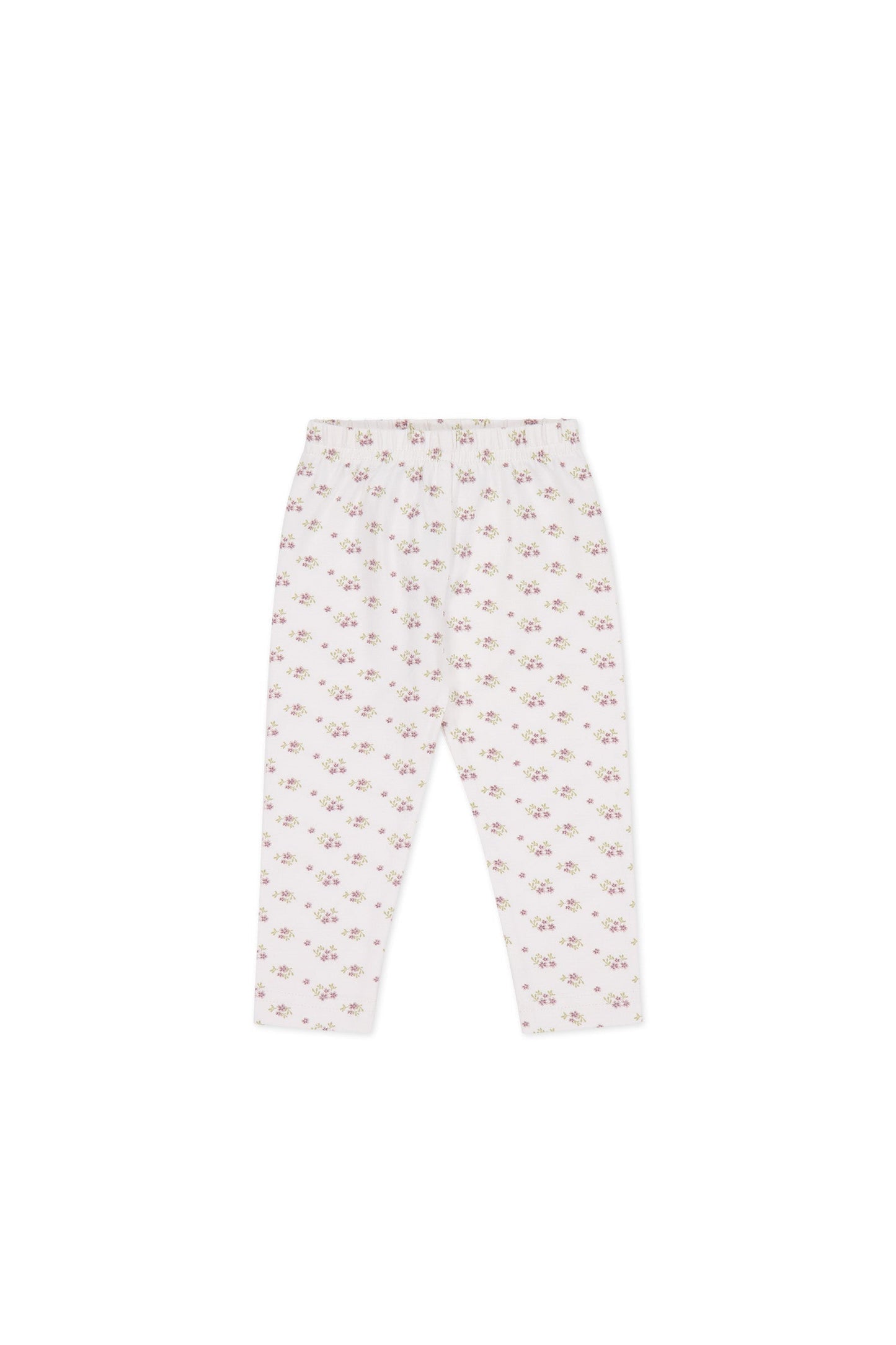 Organic Cotton Everyday Legging - Rose Floral Pink