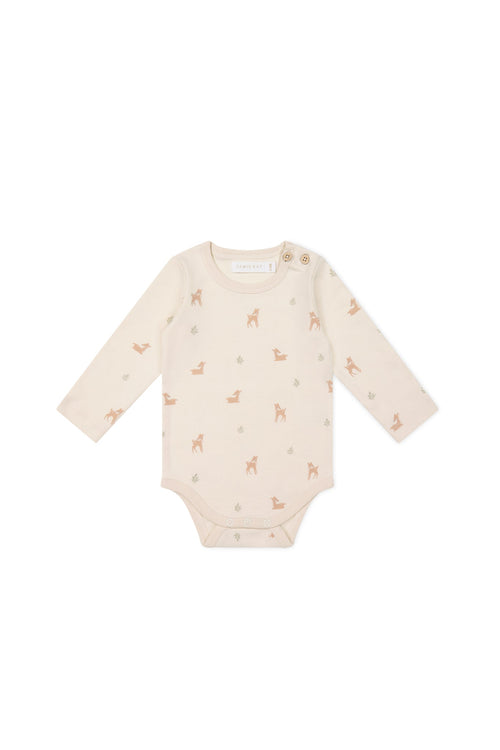 Organic Cotton Fernley Bodysuit - Fable Deer Cloud