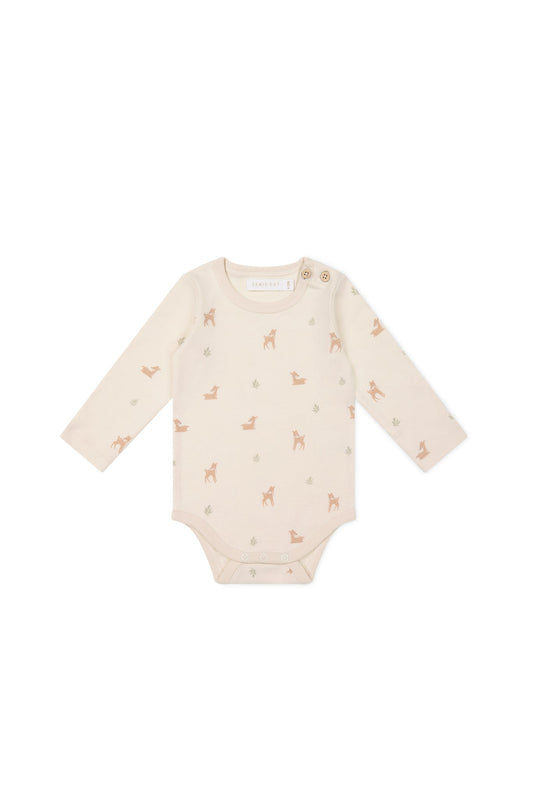 Organic Cotton Fernley Bodysuit - Fable Deer Cloud