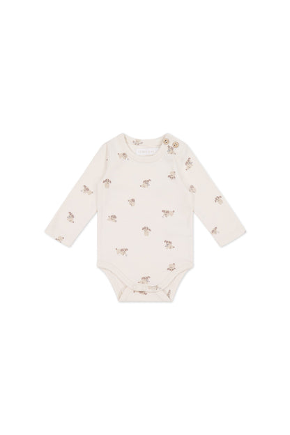 Organic Cotton Fernley Bodysuit - Sasha Puppy Tofu
