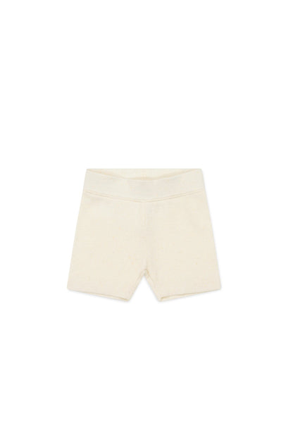 Organic Cotton Fine Rib Elisa Bike Short - Lily Fleck