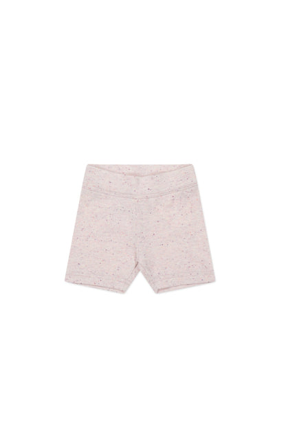 Organic Cotton Fine Rib Elisa Bike Short - Tulip Fleck