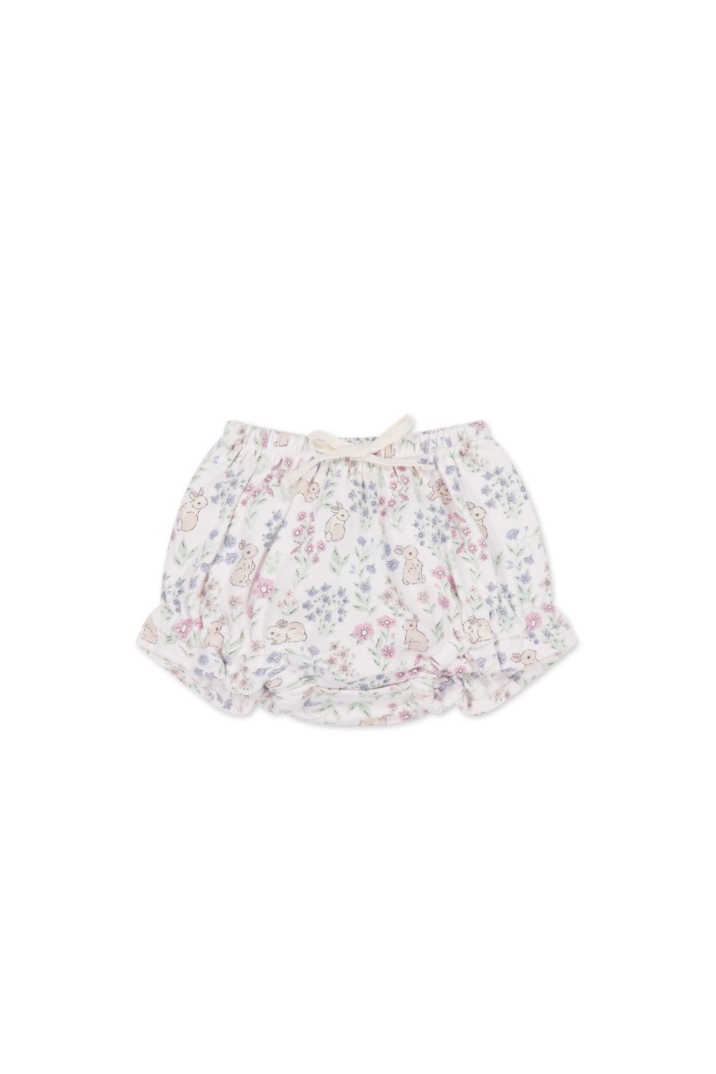 Organic Cotton Frill Bloomer - Penny's Egg Hunt Parisian Pink
