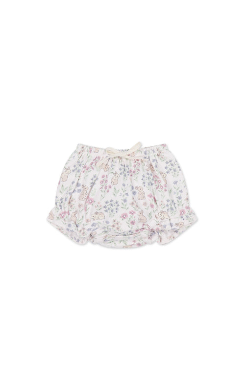Organic Cotton Frill Bloomer - Penny's Egg Hunt Parisian Pink