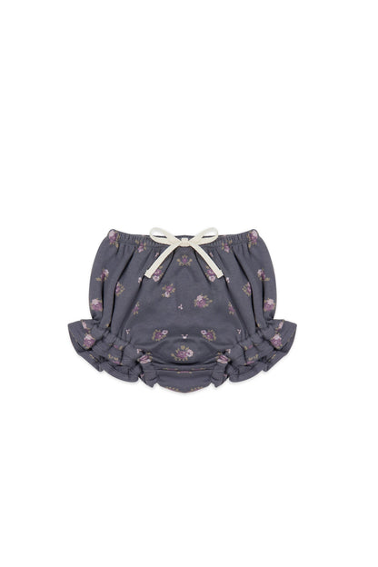 Organic Cotton Frill Bloomer - Simone Lava