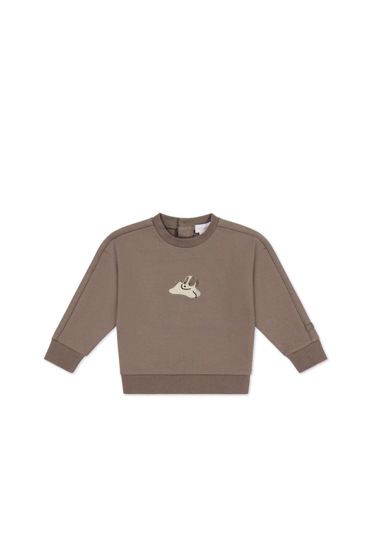 Organic Cotton Georgie Sweatshirt - Tweed Sasha Puppy