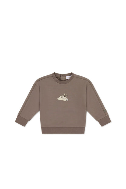 Organic Cotton Georgie Sweatshirt - Tweed Sasha Puppy
