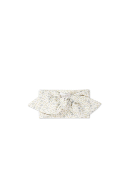 Organic Cotton Headband - Elodie Whisper White